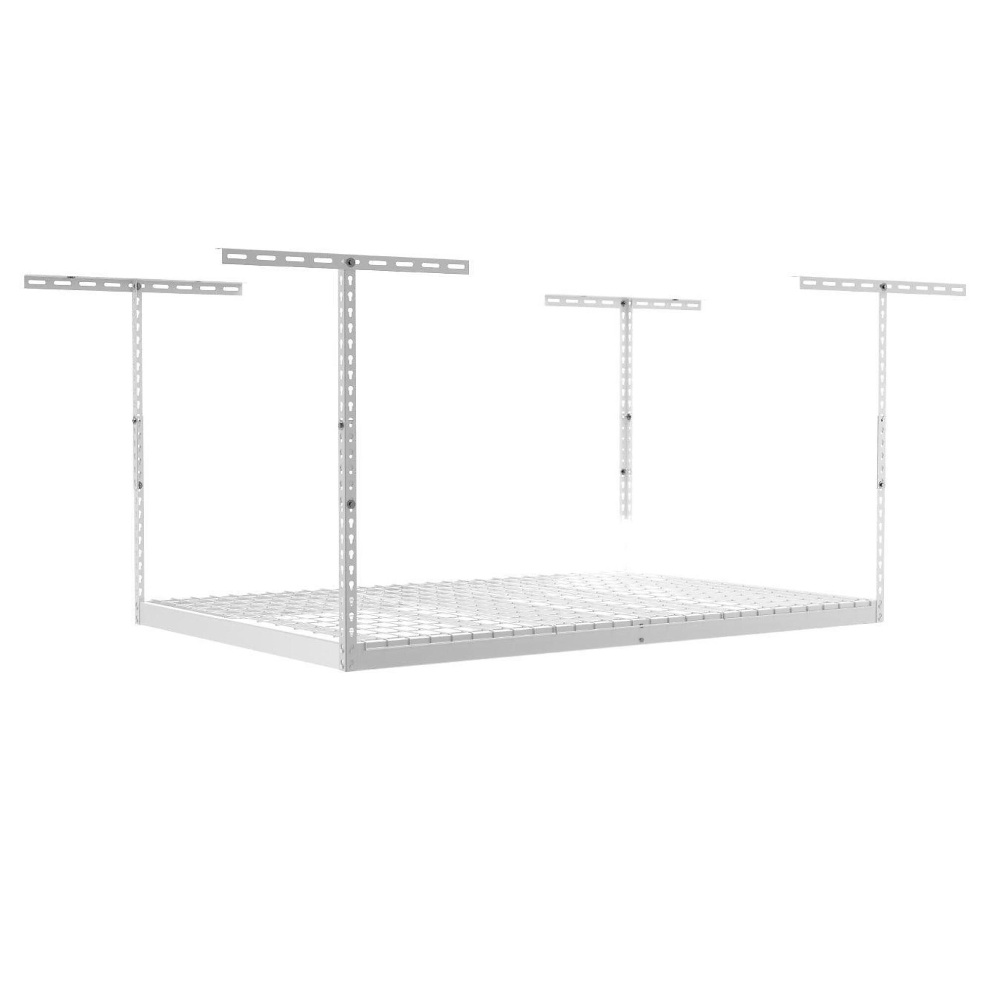 SafeRacks 4x6 Overhead Rack White 18" - 33"